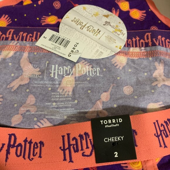Torrid Cheeky Panties Underwear Harry Potter Luna Lovegood Plus Size 2 18 20 - Picture 4 of 4